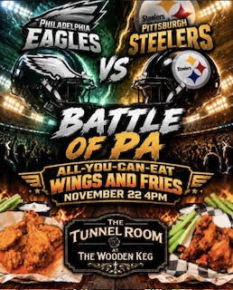 BATTLE OF PA:   ALL YOU CAN EAT WINGS & FRIES poster