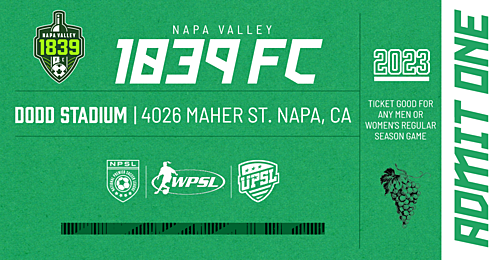 MEN'S HOME GAME - NAPA VALLEY 1839 FC vs SONOMA COUNTY SOL (2023) image