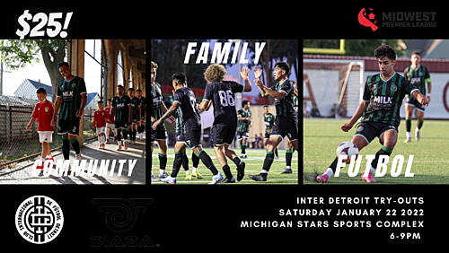 Inter Detroit Tryouts poster