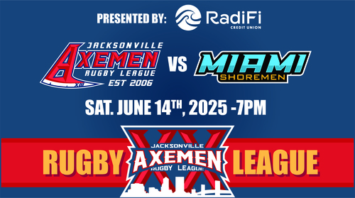 Jacksonville Axemen vs Miami Shoremen - June 14th 2025 poster