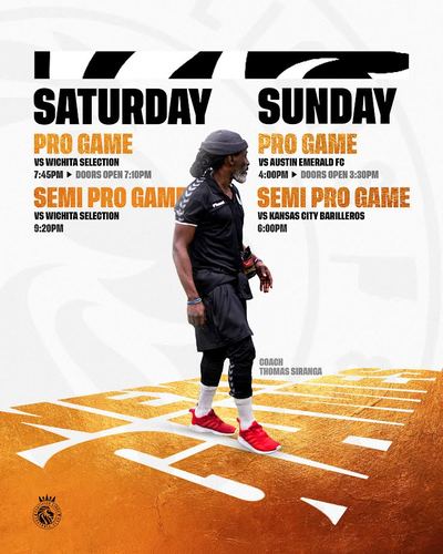 Certified Lions FC vs. Wichita Selection (Pro & Semi-Pro) poster