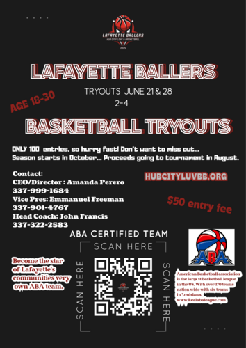 Tryouts poster