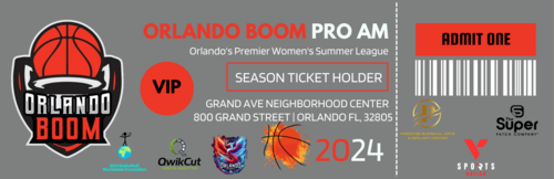 Orlando Boom Pro-Am 24 Season Ticket poster