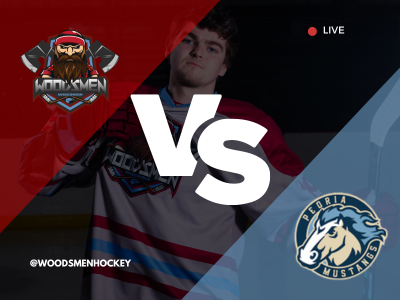 Game  11: Woodsmen Vs. Peoria Mustangs: Military Appreciation poster