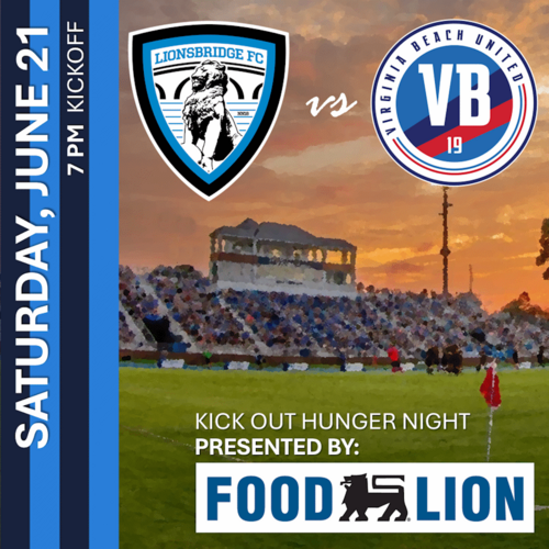Lionsbridge FC vs Virginia Beach United (June 21, 2025) poster