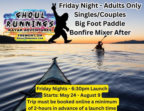Friday Night BIGFOOT Bonfire River Run - ADULTS         (18 & over only) poster