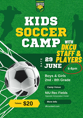 Kids Soccer Camp - June 2022 poster