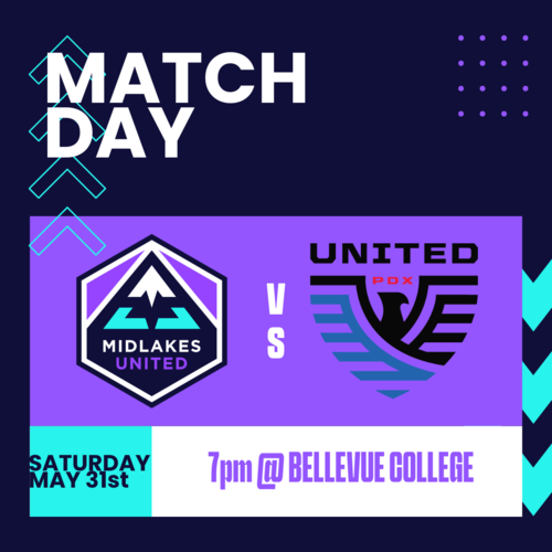 Midlakes United vs United PDX poster