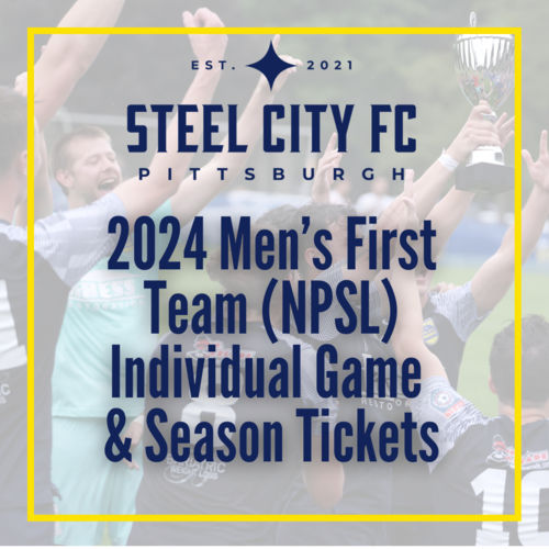 Steel City FC Season Tickets 2024 (Mens/NPSL) poster