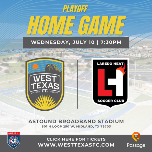 West Texas FC vs Laredo Heat poster