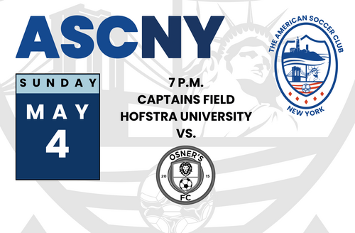 ASCNY takes on OSNER'S FC in NPSL Home Opener!