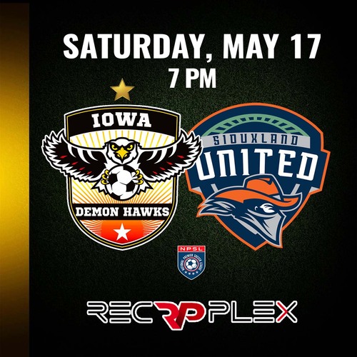 Iowa Demon Hawks vs Siouxland United FC poster