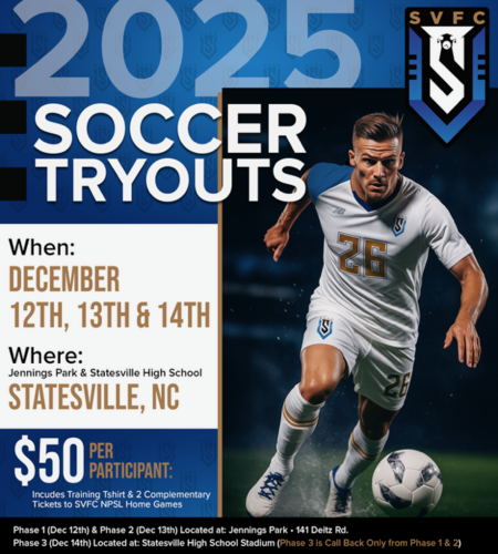 SVFC Open Tryouts! 2026 Season poster