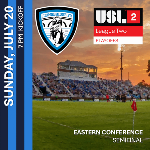 2025 USL League Two Playoffs: Eastern Conference Semifinals (July 25, 2025) poster
