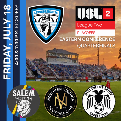 USL League Two Playoffs: Eastern Conference Quarterfinals (July 18) poster