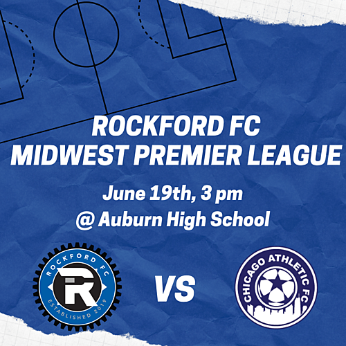 Rockford FC vs Chicago Athletic poster