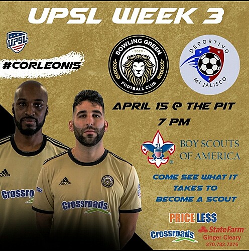 (SCOUT NIGHT) BGFC Golden Lions vs Deportivo Mi Jalisco poster