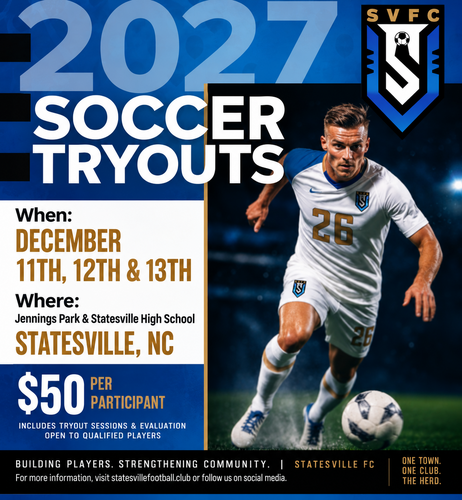 SVFC Open Tryouts! 2027 Season  poster