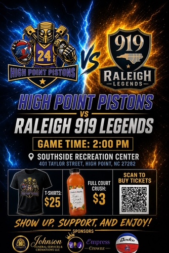 High Point Pistons vs Raleigh 919 Legends poster
