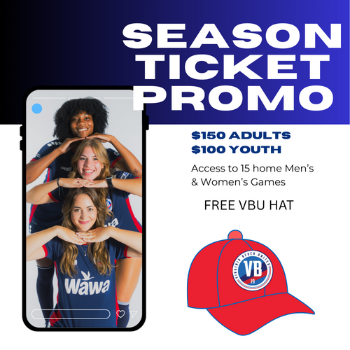 2026 VBU SEASON TICKETS - HAT PROMO poster