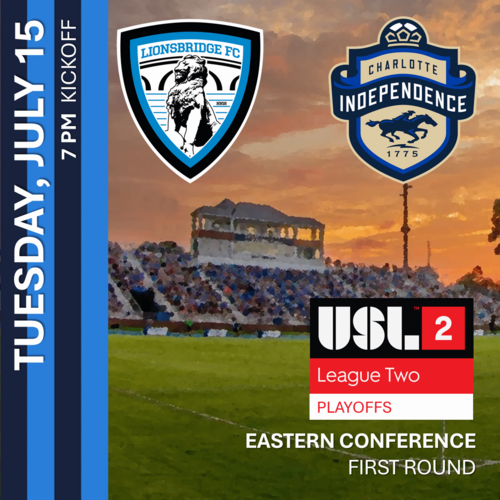 USL League Two Playoffs: Lionsbridge FC vs Charlotte Independence II poster