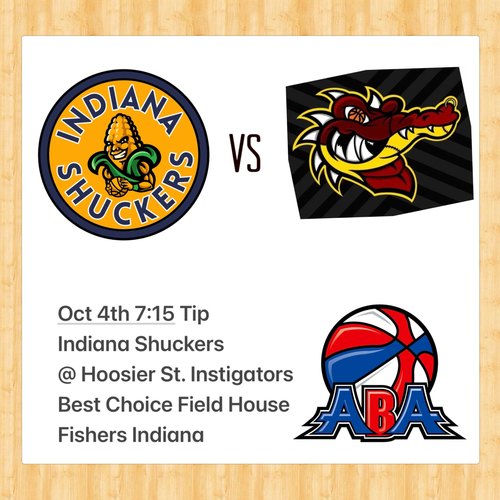 Instigators Showcase Game vs Indiana Shuckers poster